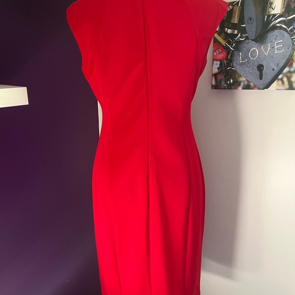 London Times Bright Red Dress - Picture 6 of 9